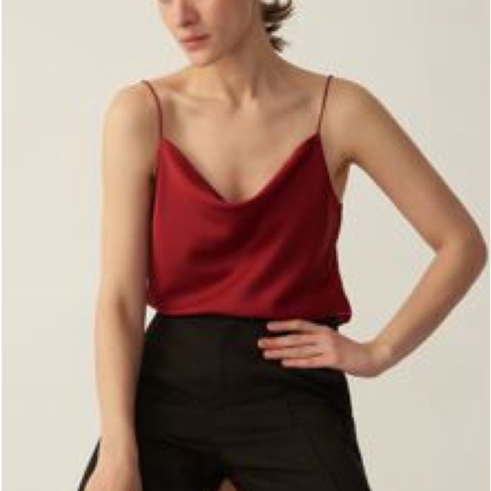 Elegant Red Cami Top